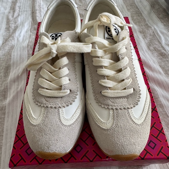 Nordstrom Snow White and Beige Sneakers - Picture 1 of 5